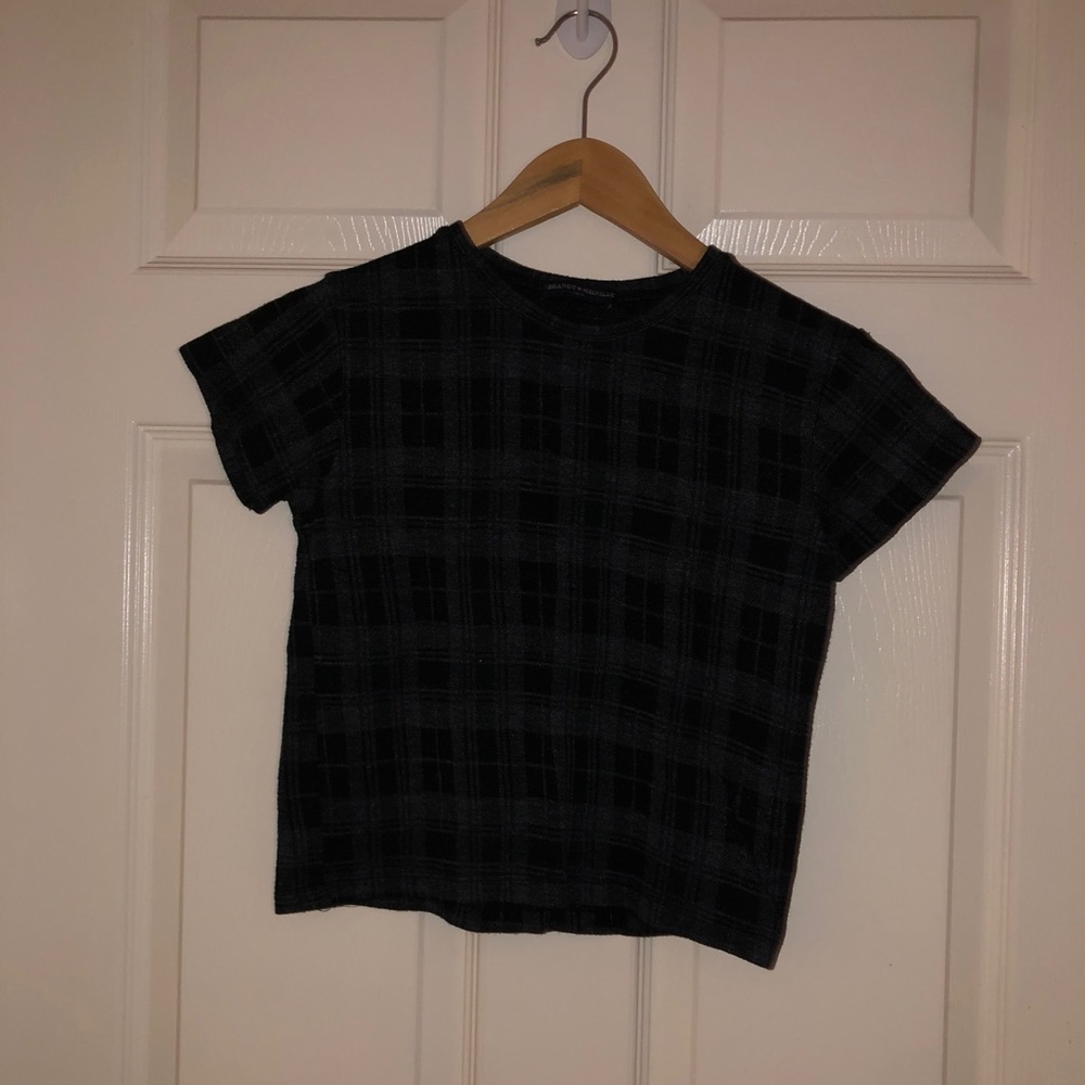 Plaid Brandy Melville crop top